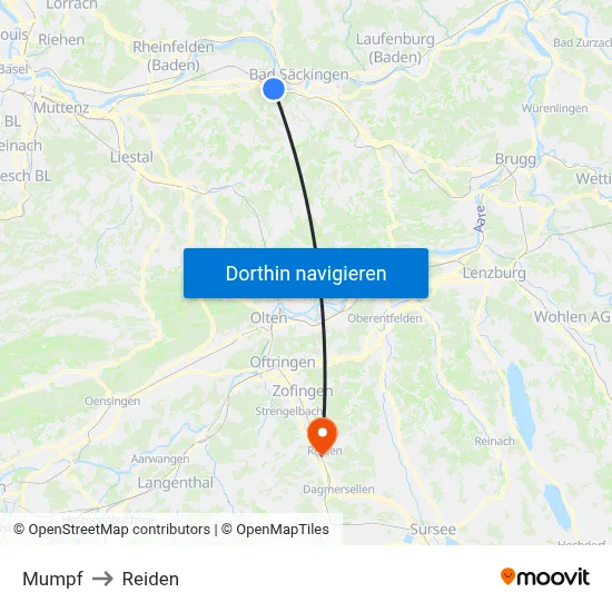 Mumpf to Reiden map