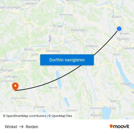 Winkel to Reiden map