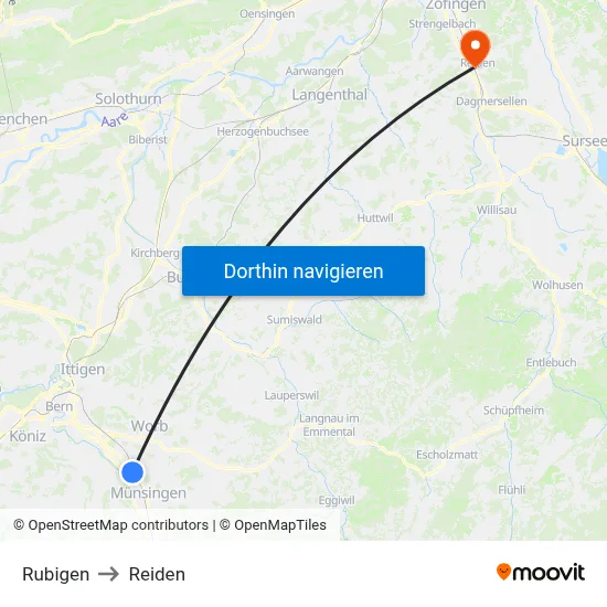 Rubigen to Reiden map