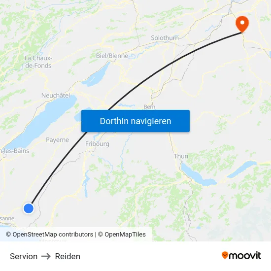 Servion to Reiden map