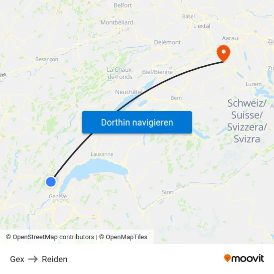 Gex to Reiden map