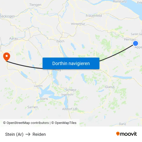 Stein (Ar) to Reiden map