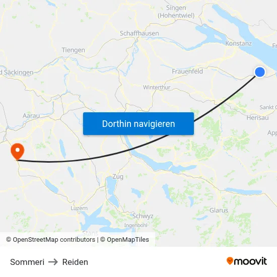 Sommeri to Reiden map