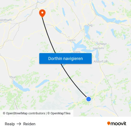 Realp to Reiden map