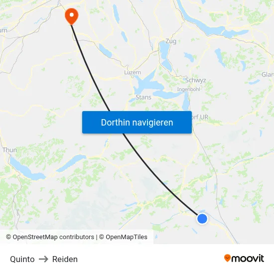 Quinto to Reiden map