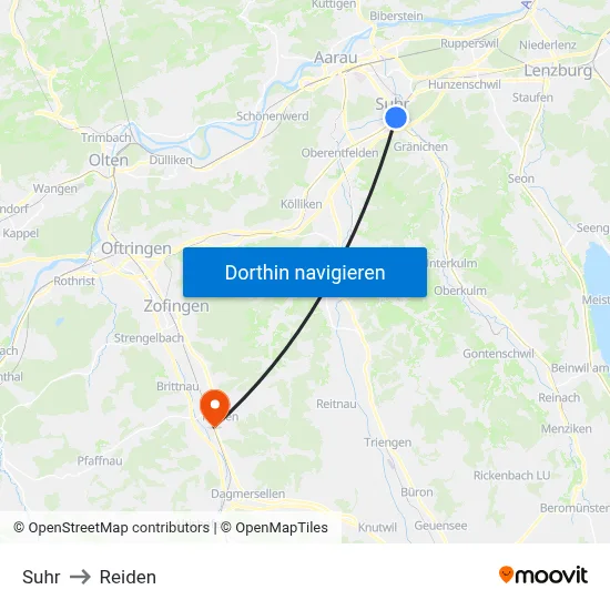 Suhr to Reiden map