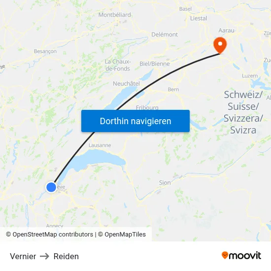 Vernier to Reiden map