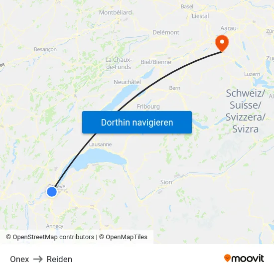 Onex to Reiden map