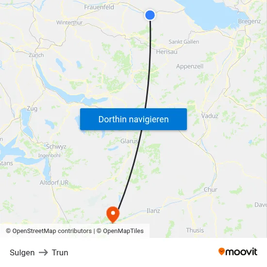 Sulgen to Trun map