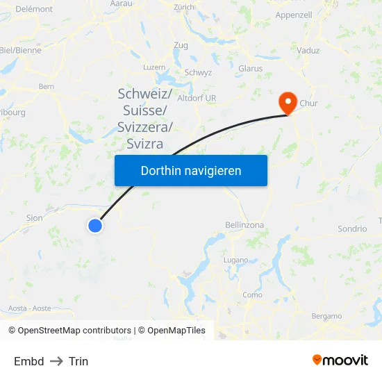 Embd to Trin map