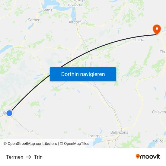 Termen to Trin map