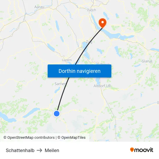 Schattenhalb to Meilen map