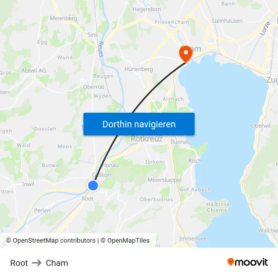 Root to Cham map