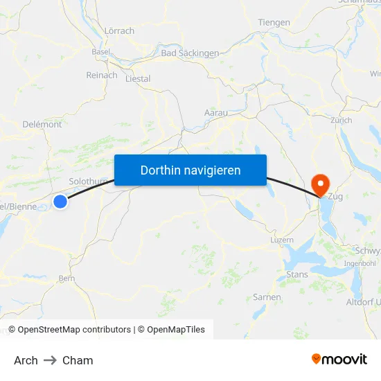 Arch to Cham map