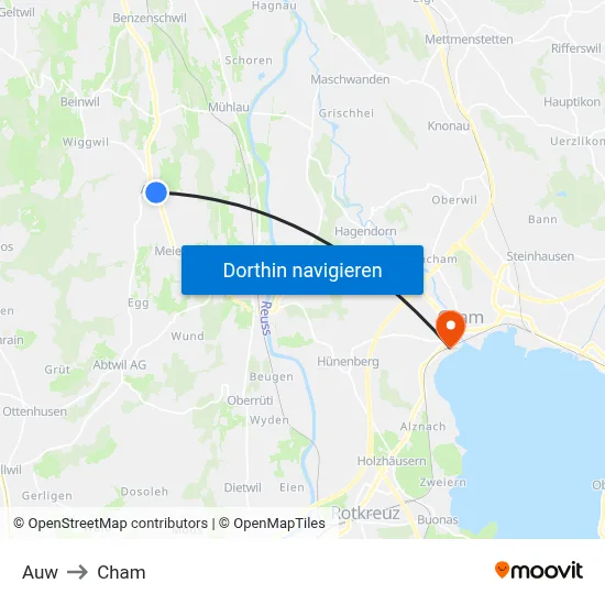 Auw to Cham map