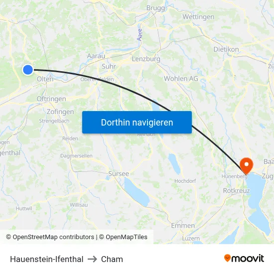 Hauenstein-Ifenthal to Cham map