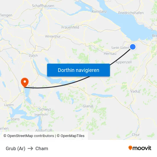 Grub (Ar) to Cham map