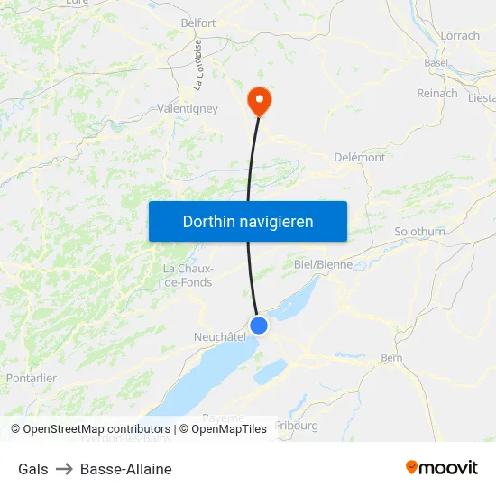 Gals to Basse-Allaine map