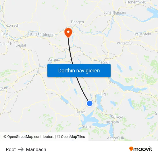 Root to Mandach map