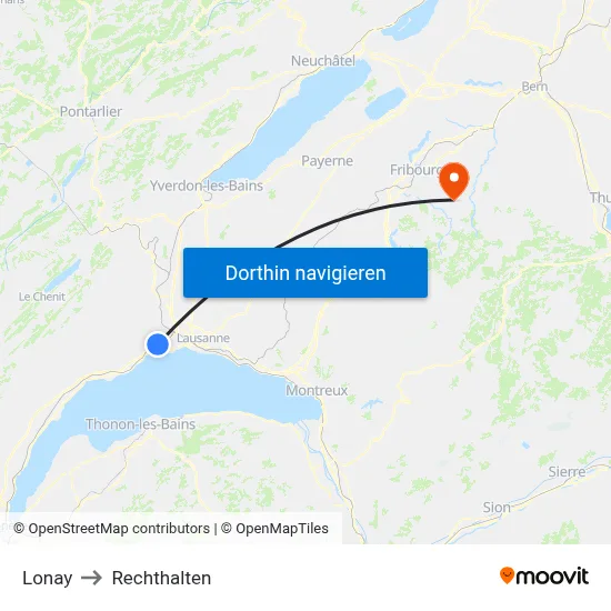 Lonay to Rechthalten map