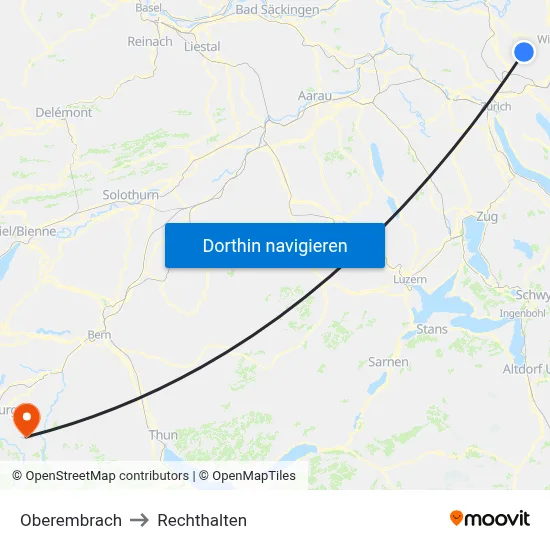 Oberembrach to Rechthalten map
