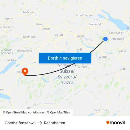 Oberhelfenschwil to Rechthalten map