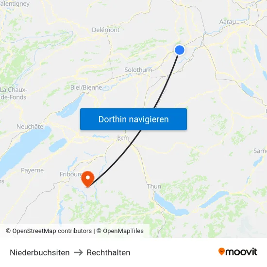Niederbuchsiten to Rechthalten map