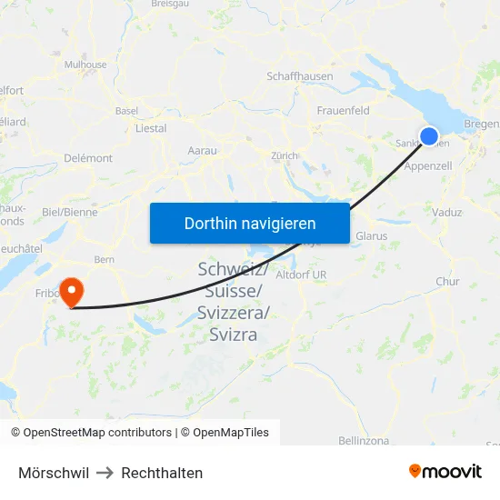 Mörschwil to Rechthalten map
