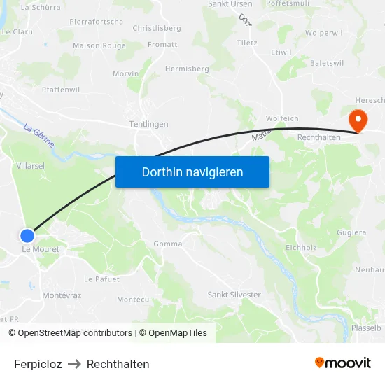 Ferpicloz to Rechthalten map