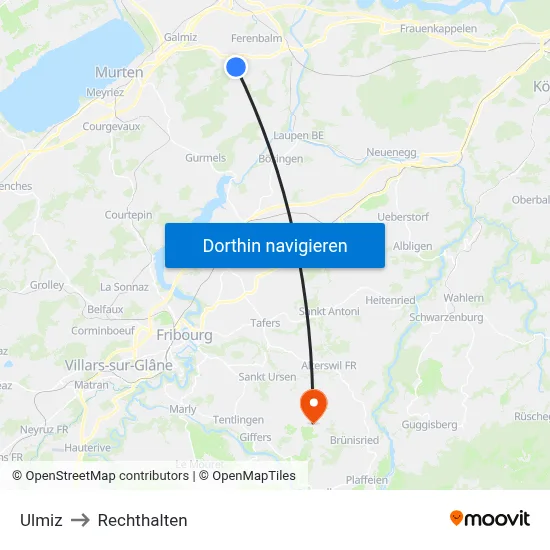 Ulmiz to Rechthalten map