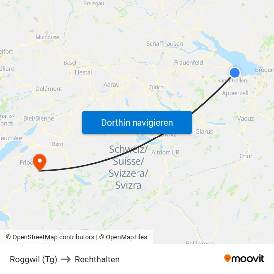 Roggwil (Tg) to Rechthalten map