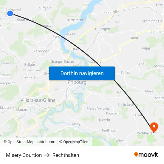 Misery-Courtion to Rechthalten map
