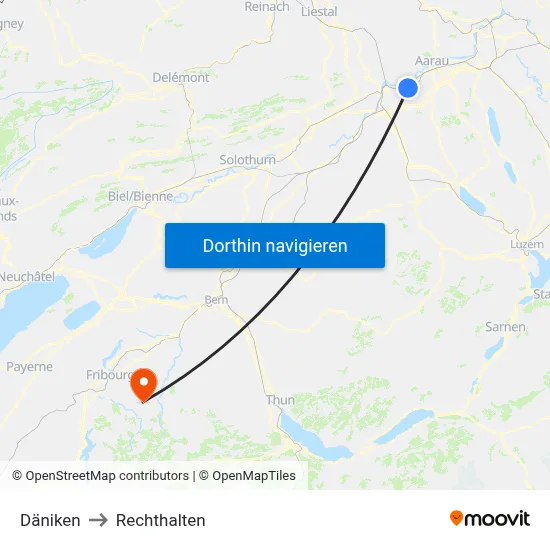 Däniken to Rechthalten map