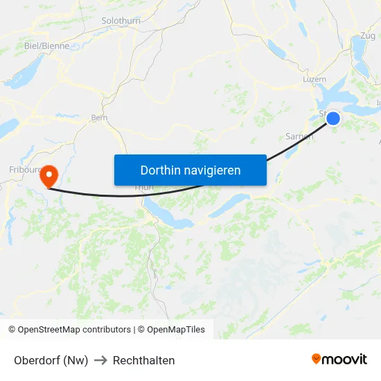 Oberdorf (Nw) to Rechthalten map