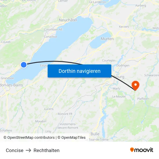 Concise to Rechthalten map