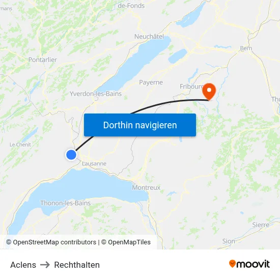 Aclens to Rechthalten map