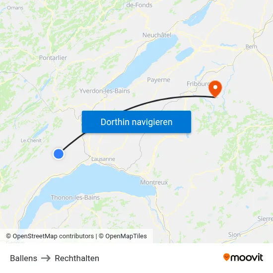 Ballens to Rechthalten map