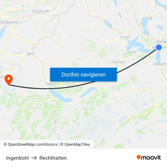 Ingenbohl to Rechthalten map