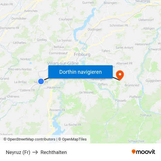 Neyruz (Fr) to Rechthalten map