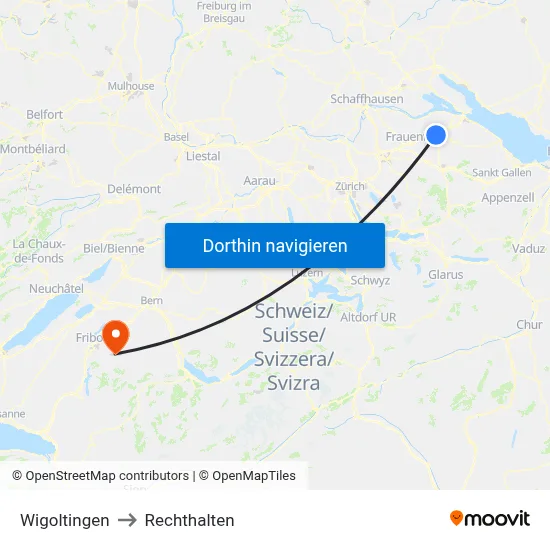 Wigoltingen to Rechthalten map