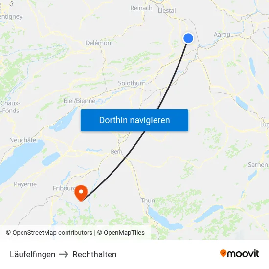 Läufelfingen to Rechthalten map