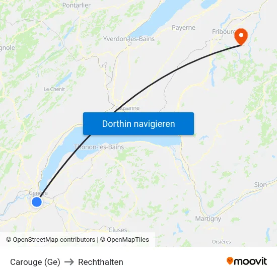 Carouge (Ge) to Rechthalten map