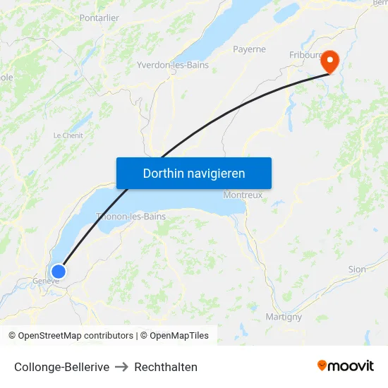 Collonge-Bellerive to Rechthalten map