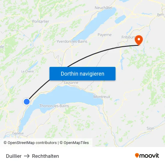 Duillier to Rechthalten map