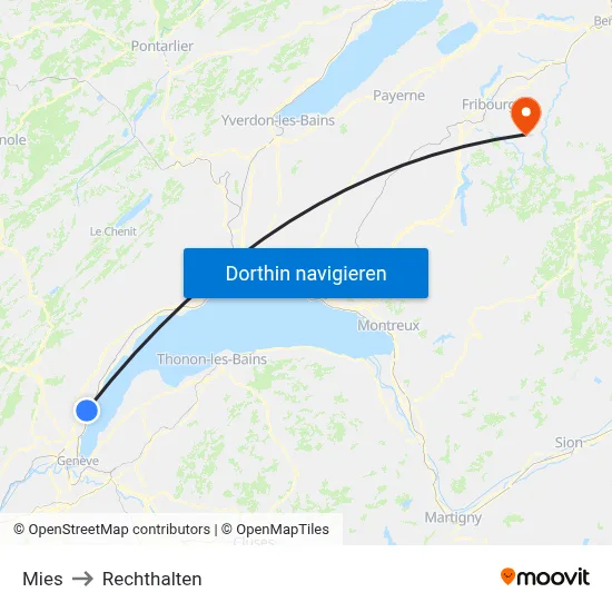 Mies to Rechthalten map