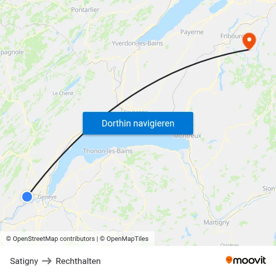 Satigny to Rechthalten map