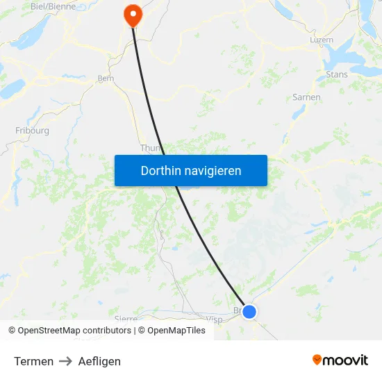 Termen to Aefligen map