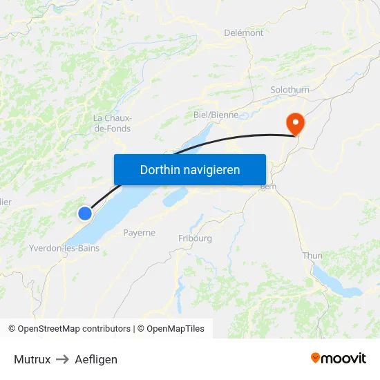 Mutrux to Aefligen map