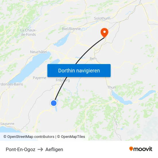 Pont-En-Ogoz to Aefligen map