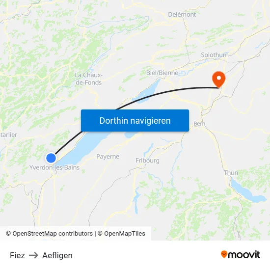 Fiez to Aefligen map